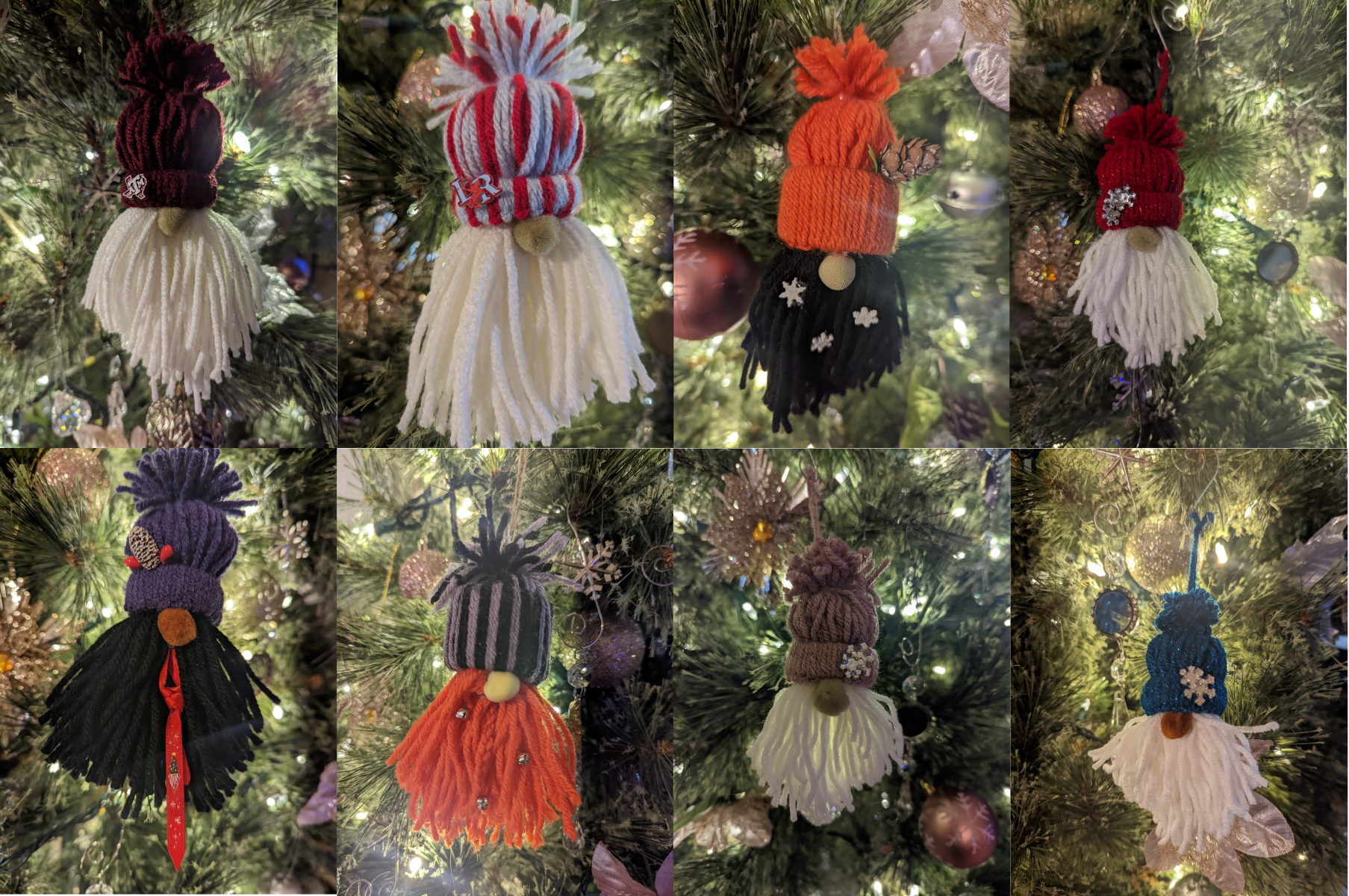 Custom Christmas Gnome Ornaments